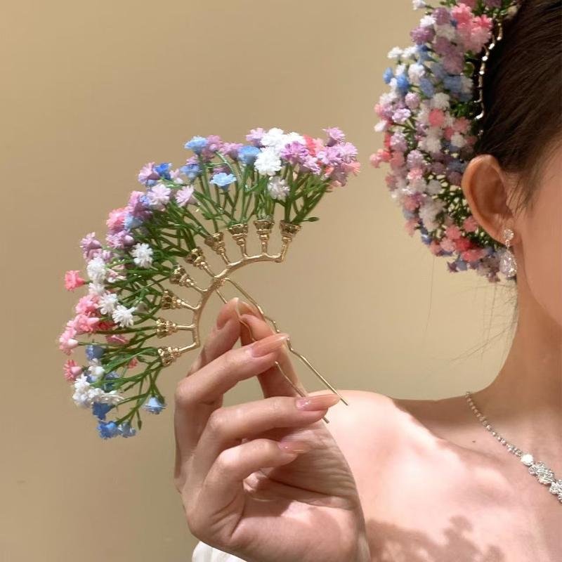 Jewelry Making Party - Artificial Flower Bridal Wedding Hairpin U