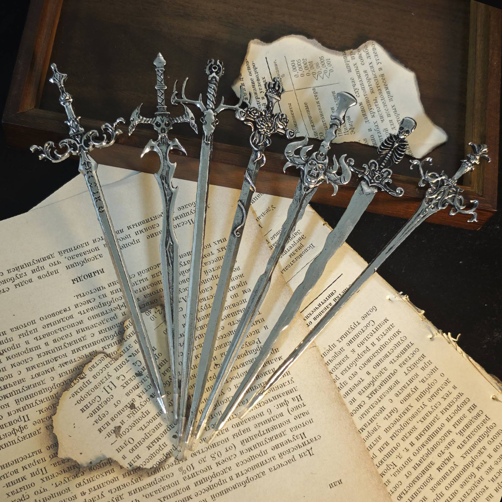 Jewelry Making Party - 1pc Gothic Style Metal Sword Hairpin