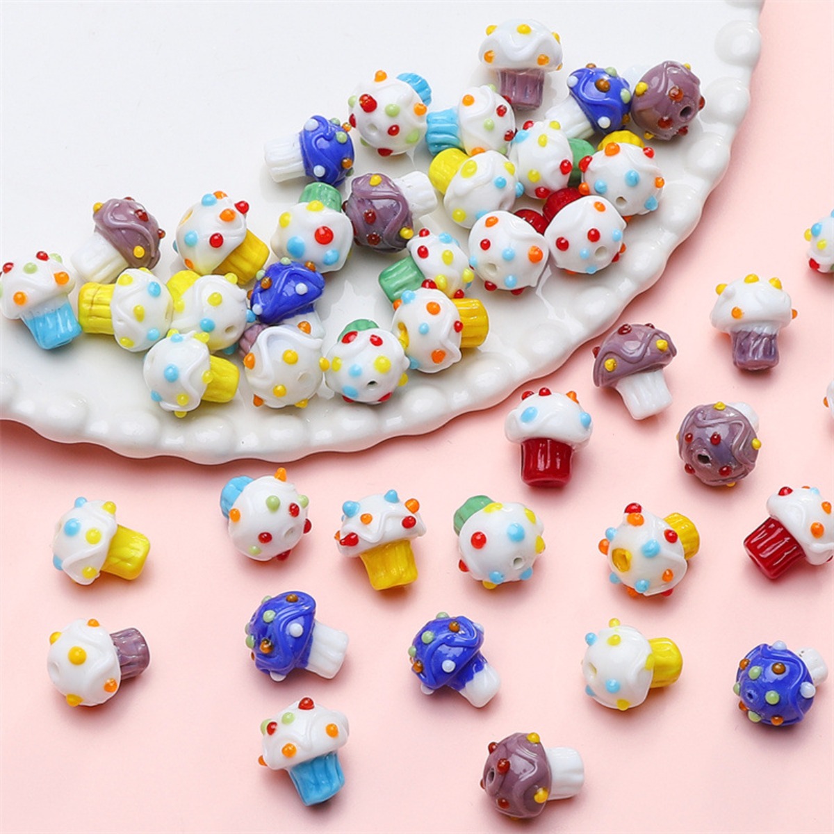 Jewelry Making For Couples - SW13 1Pcs 15mm Glass Beads Ice