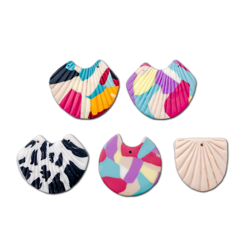 Jewelry Making In Clay - 5PCS/lot Retro Color Double Hole Hanging