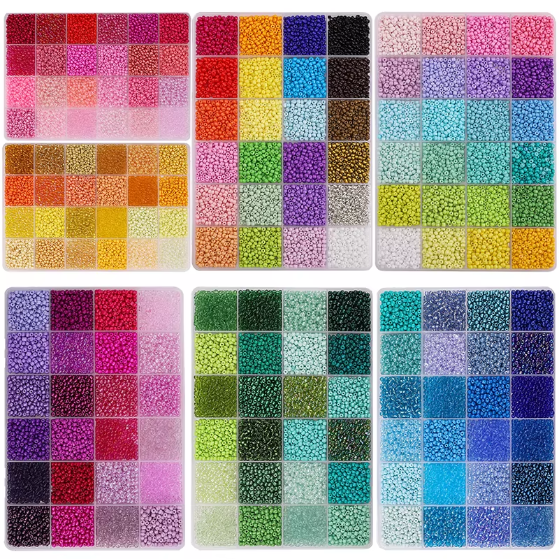 Bead Organizer Tray - About 5200Pcs24 Grid Rice Bead Box