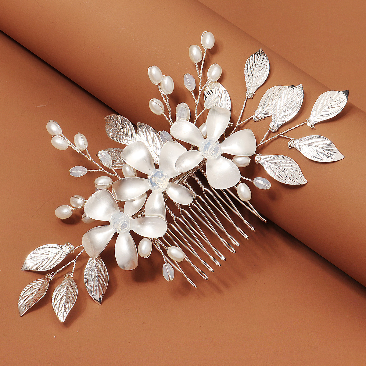 Jewelry Making Party - Sliver Luxurious Floral Metal Blade Elegant
