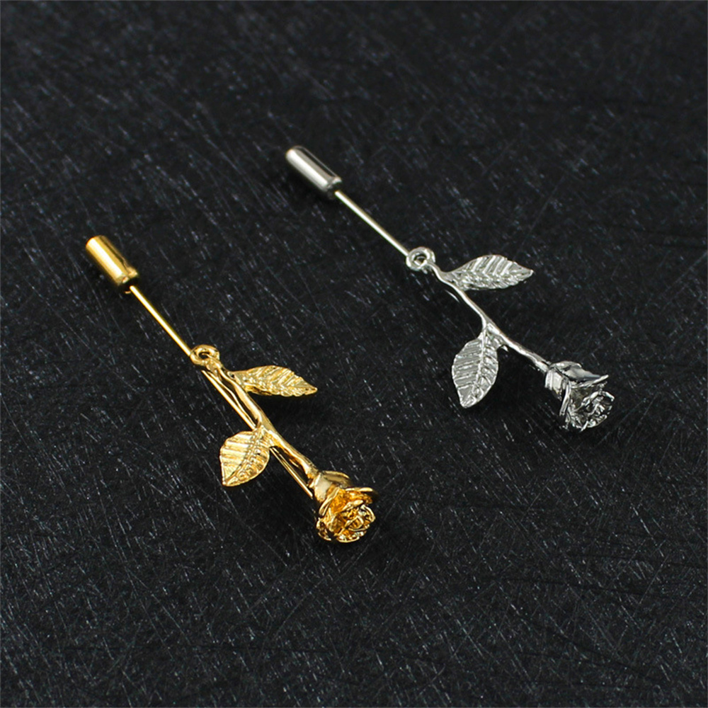 Jewelry Making Party - Men New Fashion Rose Flower Metal