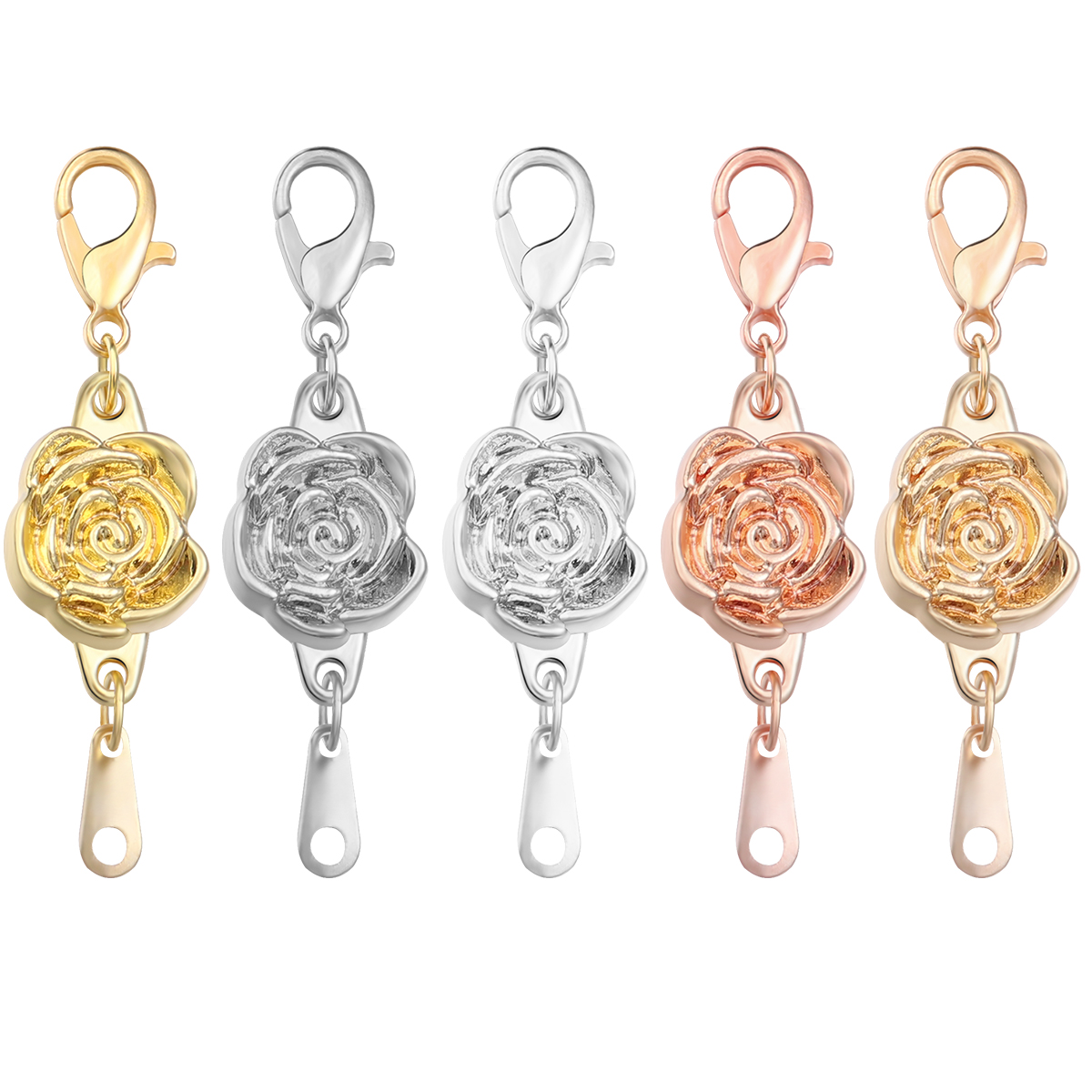 Jewelry Making Material - 5pcs/lot Strong Magnetic Clasps Alloy Rose