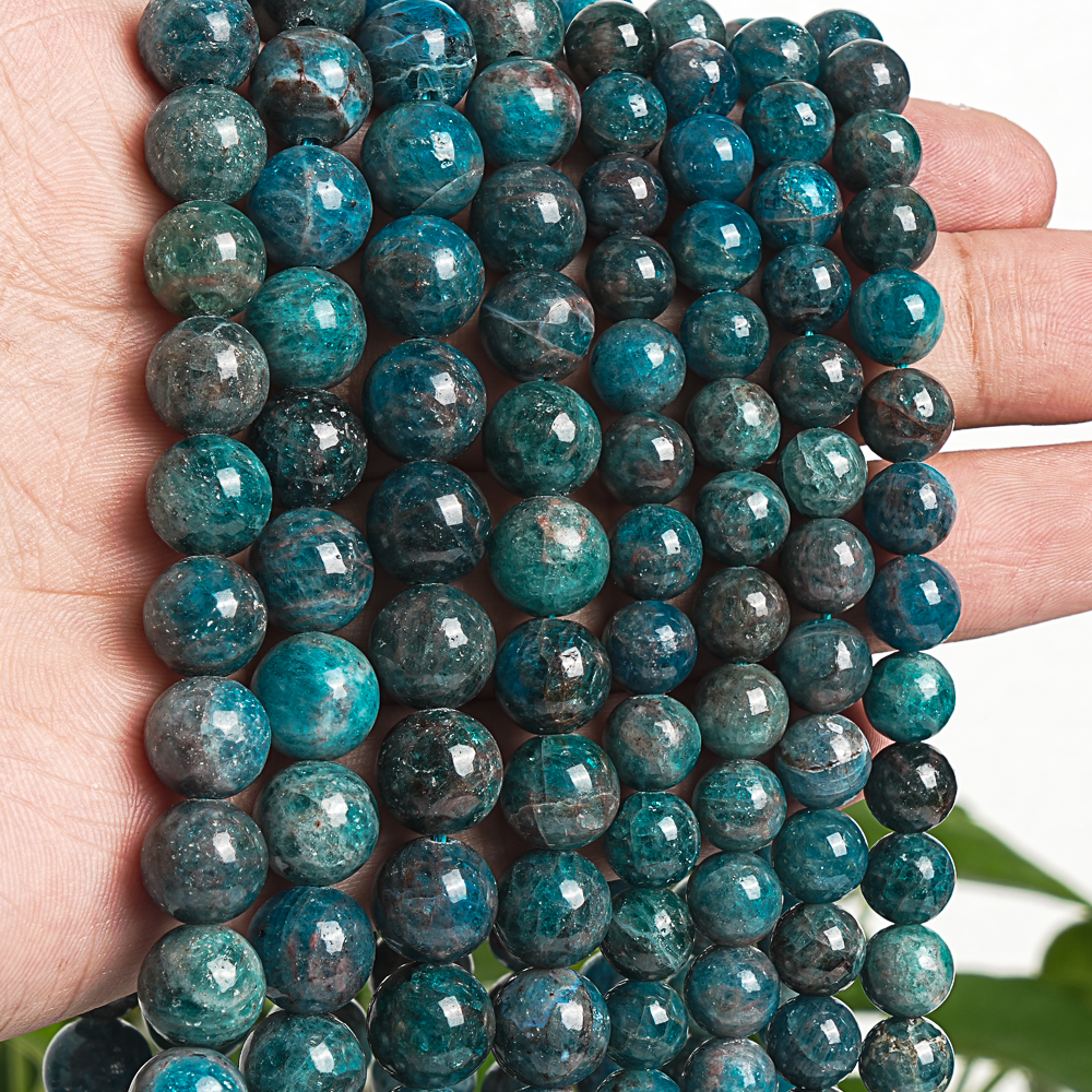 7-8/10mm Natural Apatite Gemst - Jewelry Making Drill ulasan dan harga