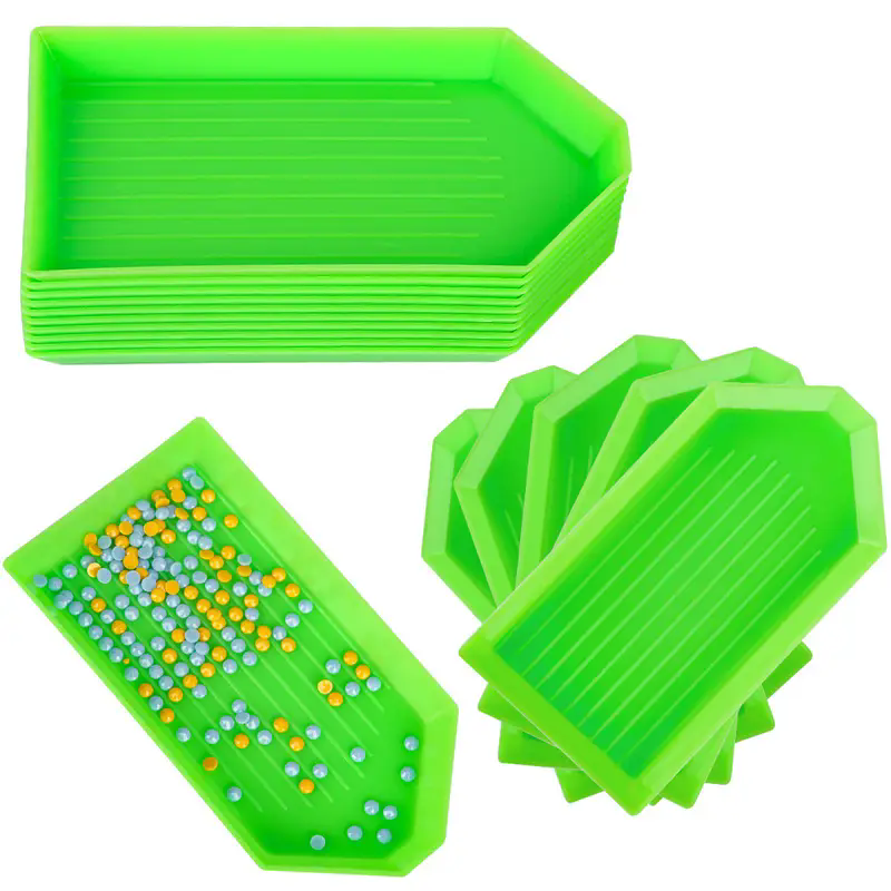 6pcs/set Plastic Diamond Paint - Bead Organizer Tray ulasan dan harga