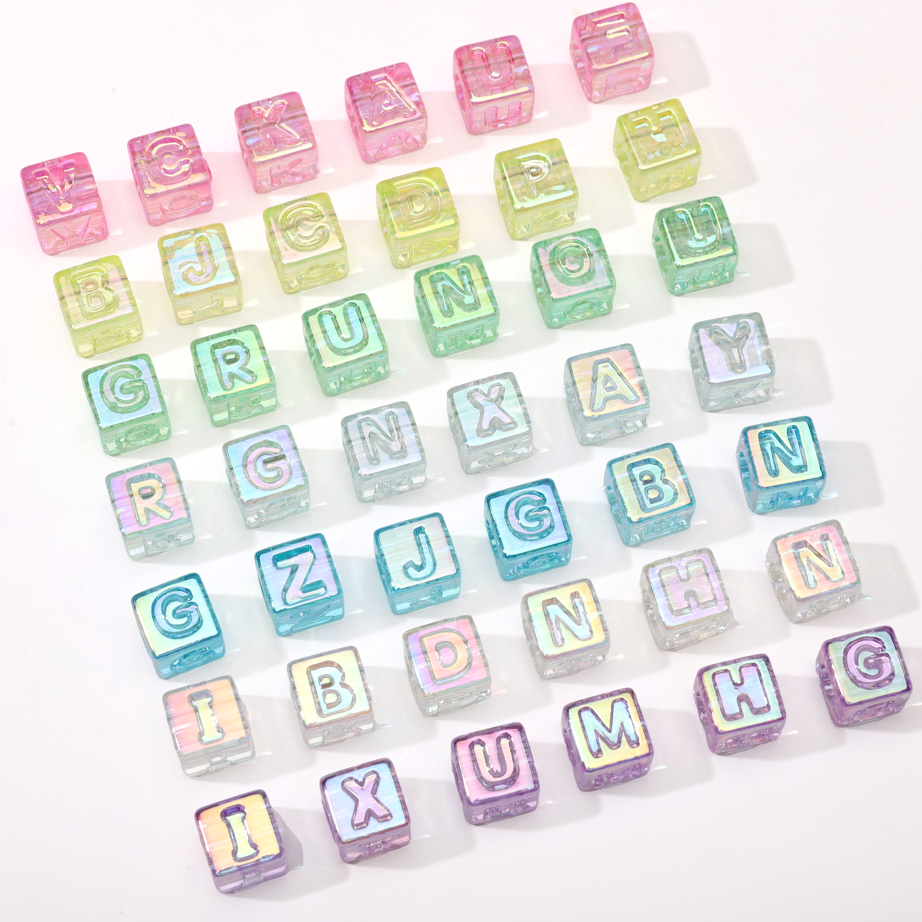 10Pcs beading Colorful Clear L - Jewelry Making Party ulasan dan harga