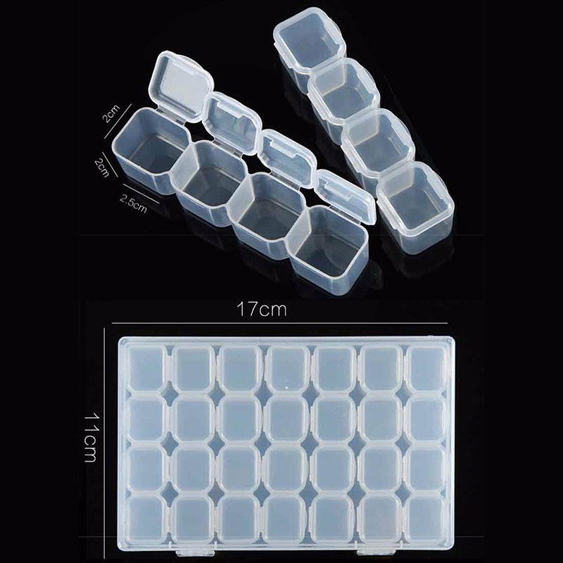Transparent Nails Art Organize - Bead Organizer Tray ulasan dan harga