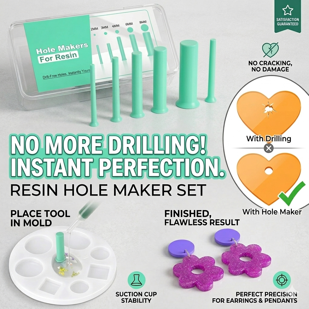 35pcs Resin Hole Maker Set 2-8 - Jewelry Making Drill ulasan dan harga