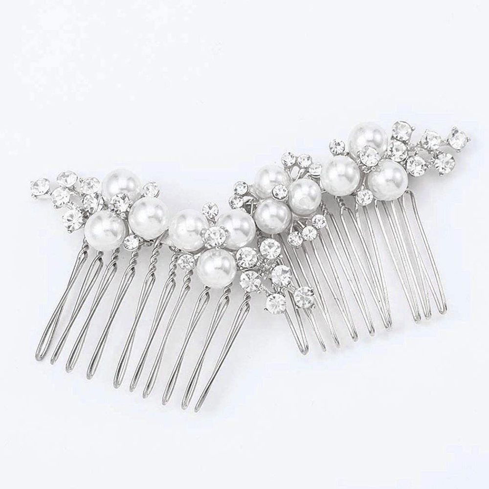 2Pcs Simple Wedding Hair Combs - Jewelry Making Party ulasan dan harga