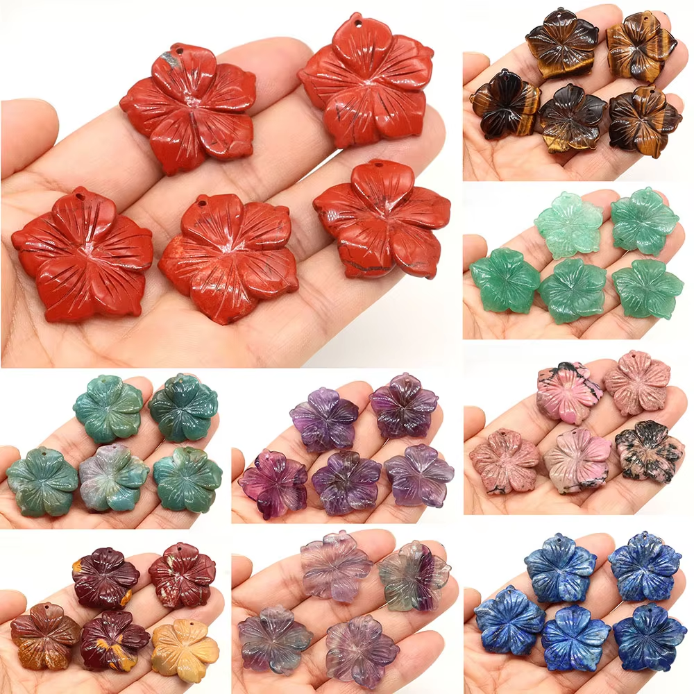 28mm Drilled Peach Blossom Flo - Jewelry Making Drill ulasan dan harga