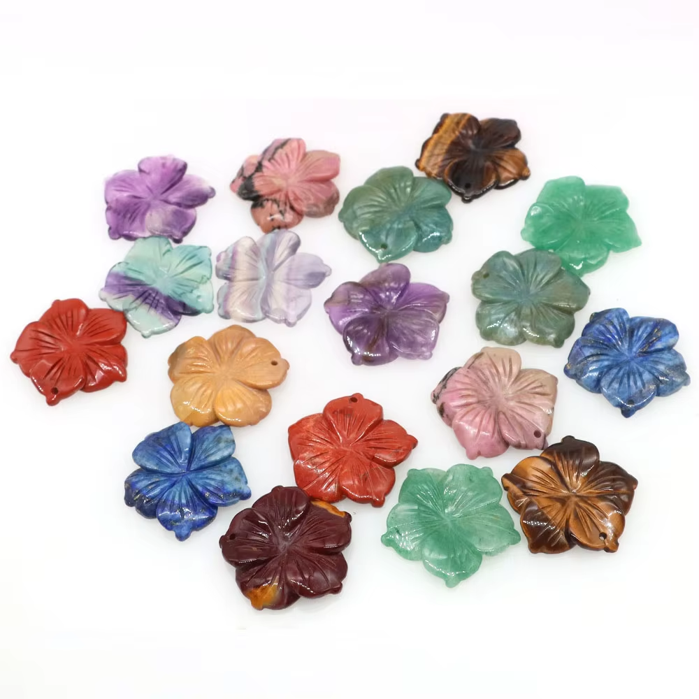 28mm Drilled Peach Blossom Flo - Jewelry Making Drill ulasan dan harga