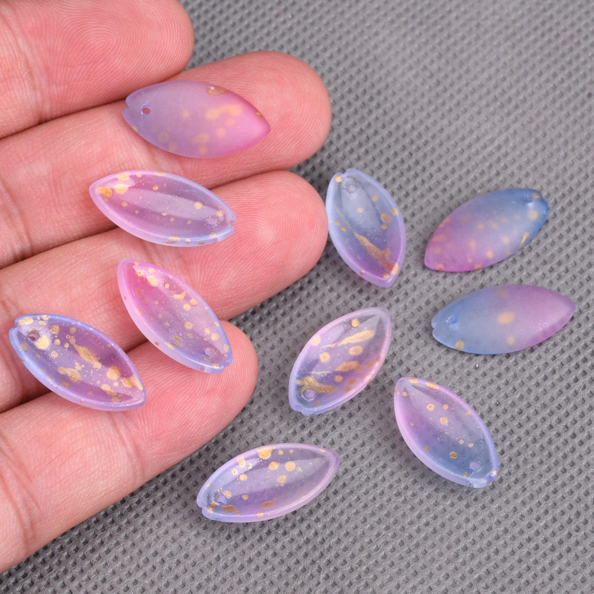 10pcs 20x10mm Petal Lampwork C - Jewelry Making Drill ulasan dan harga