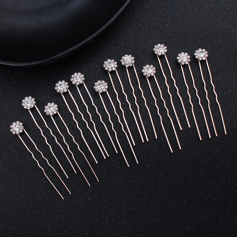 12PK/Set Fashion Rhinestone Fl - Jewelry Making Party ulasan dan harga