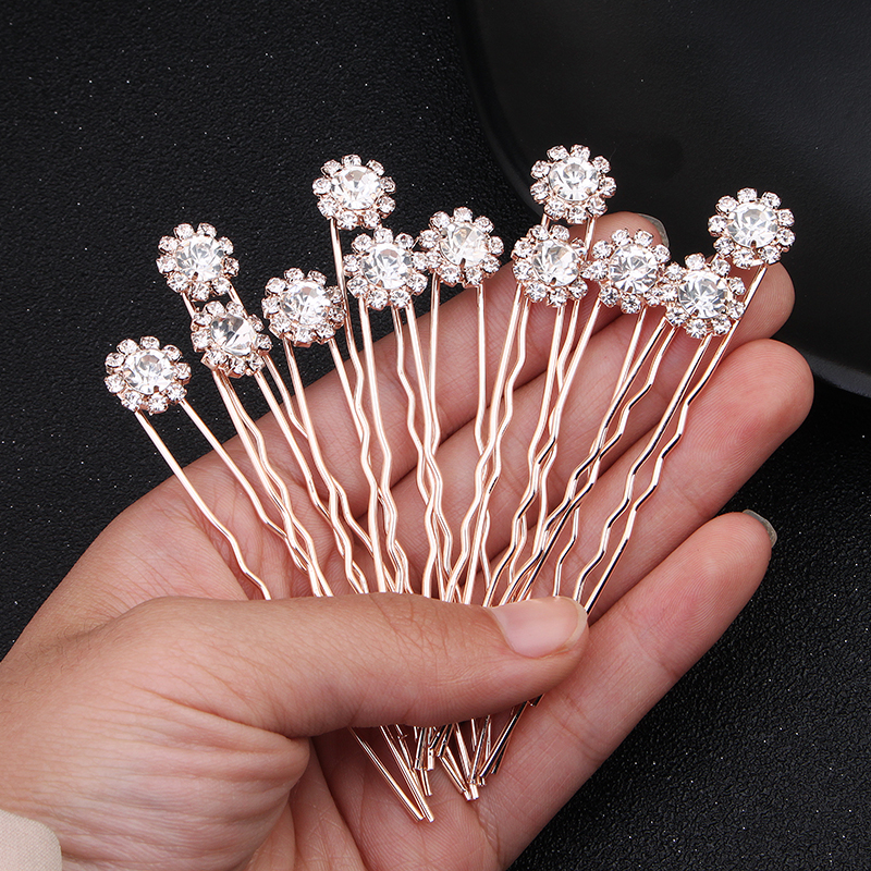 12PK/Set Fashion Rhinestone Fl - Jewelry Making Party ulasan dan harga