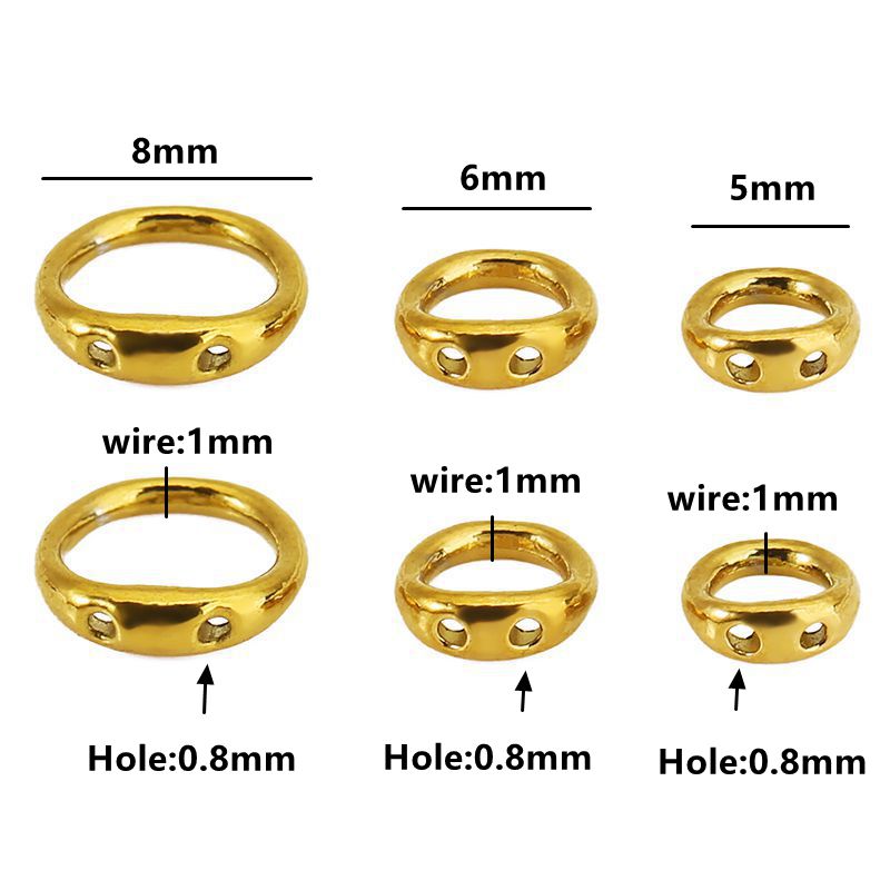 30pcs 5/6/8mm Stainless Steel  - Jewelry Making Material ulasan dan harga