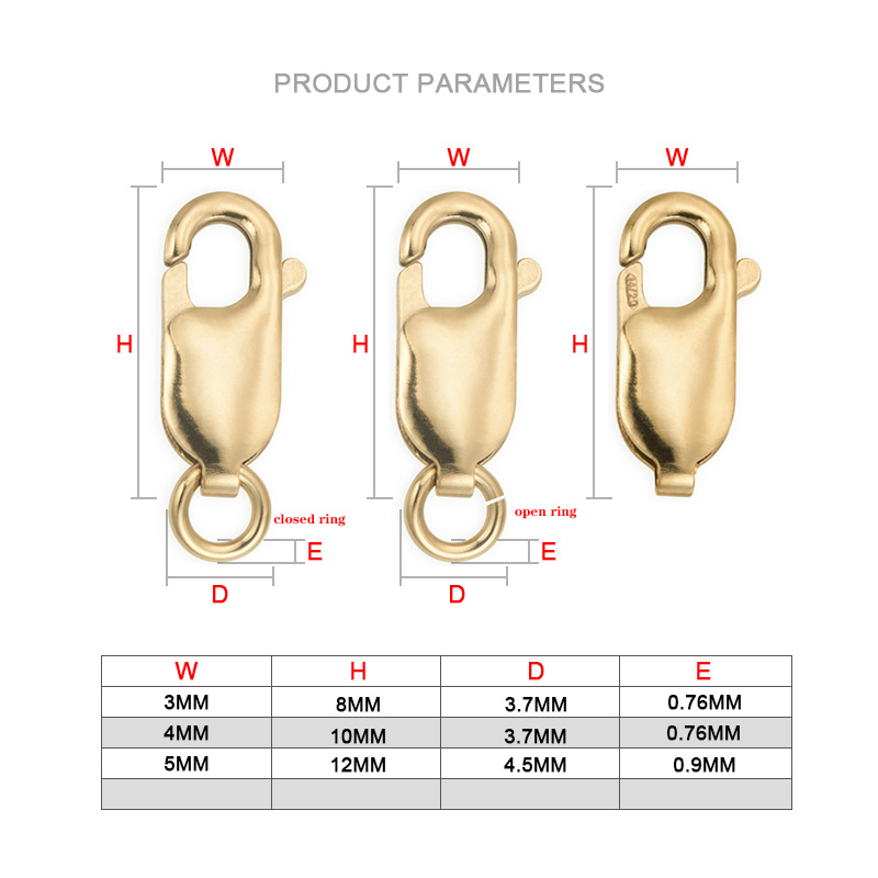 Lobster Clasp 14K Gold Filled  - Jewelry Making Pins ulasan dan harga