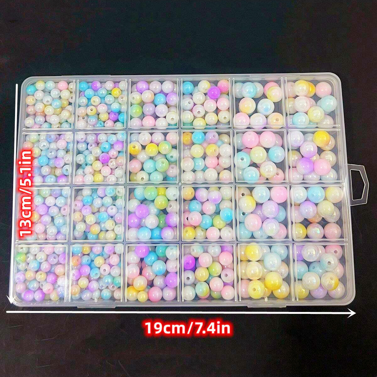 800pcs/24 grid set box 6mm/8mm - Jewelry Making For Couples ulasan dan harga