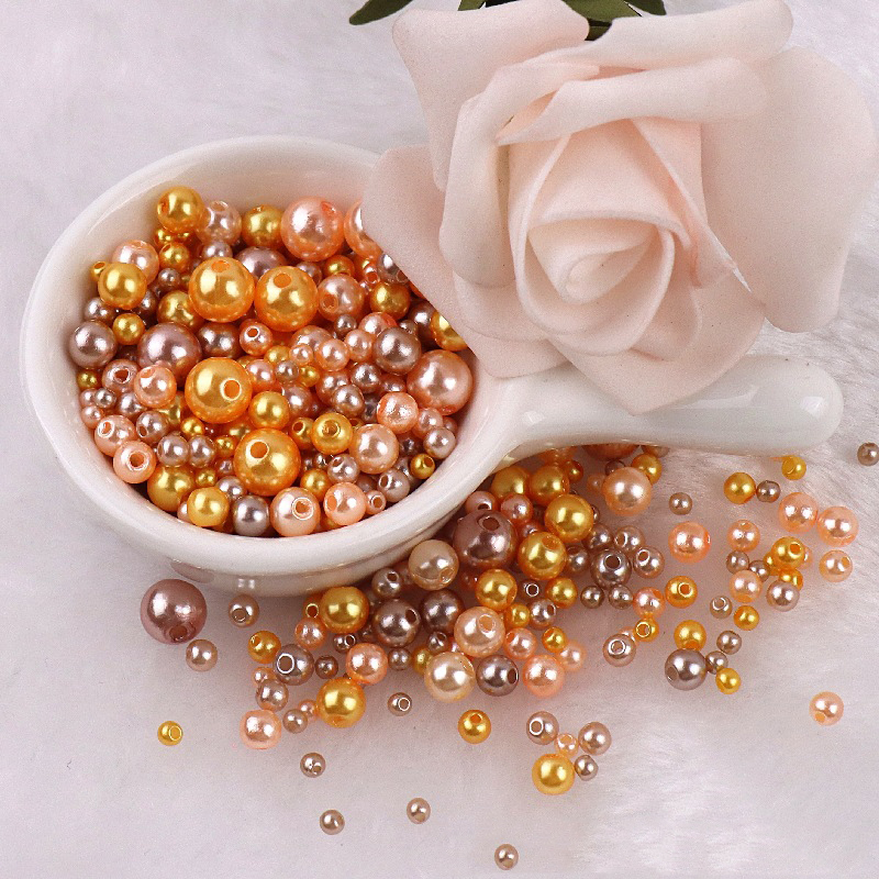 75pcs Mix 3-8mm Colorful ABS I - Jewelry Making Material ulasan dan harga