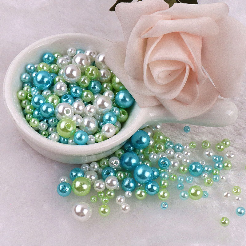 75pcs Mix 3-8mm Colorful ABS I - Jewelry Making Material ulasan dan harga