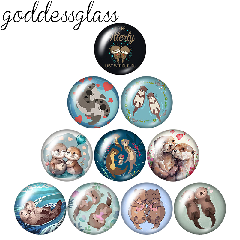 New Cute Cartoon Otter couples - Jewelry Making For Couples ulasan dan harga