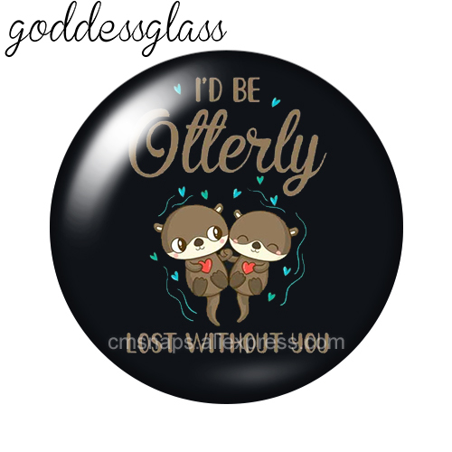New Cute Cartoon Otter couples - Jewelry Making For Couples ulasan dan harga