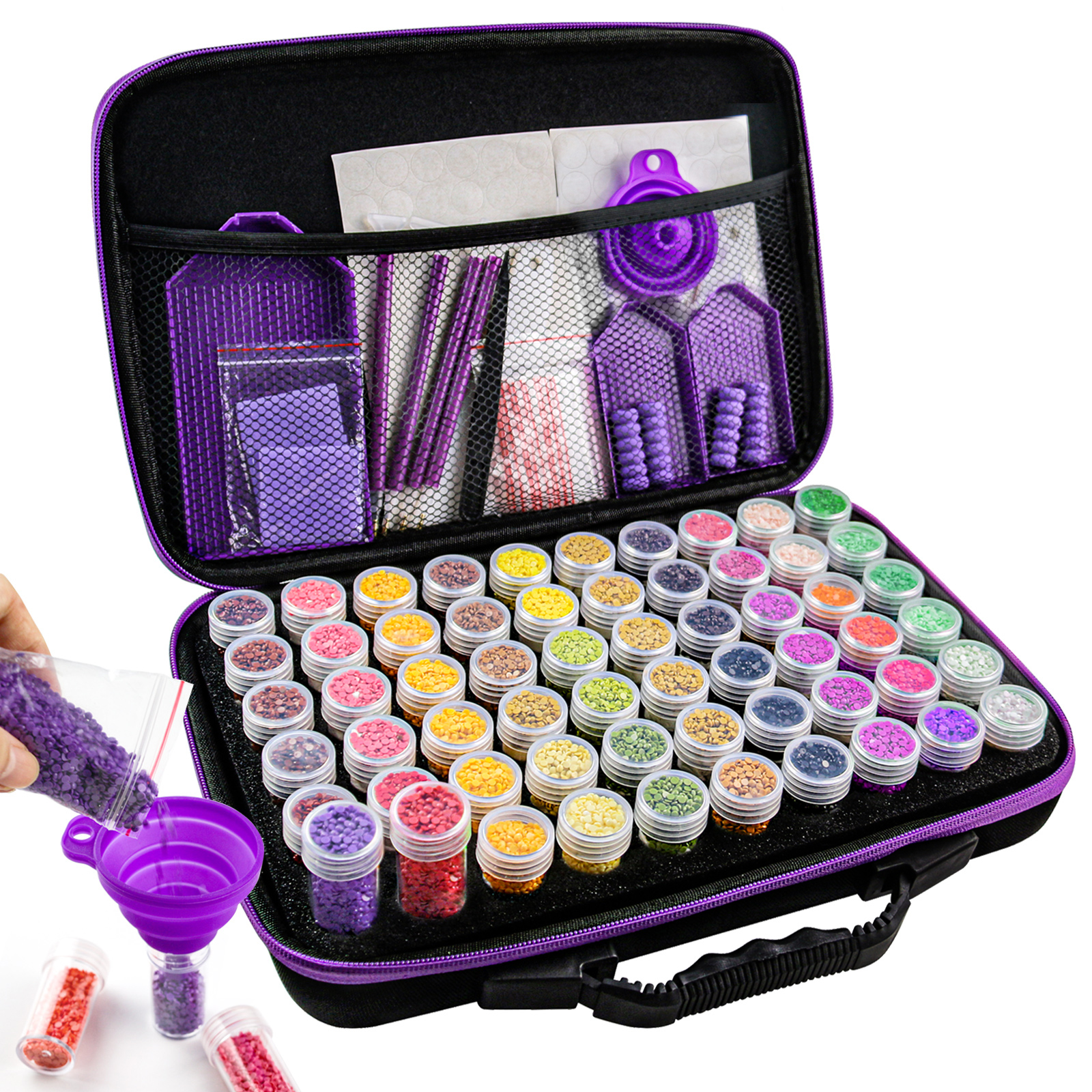 30/60/120 pieces diamond puzzl - Bead Organizer Tray ulasan dan harga