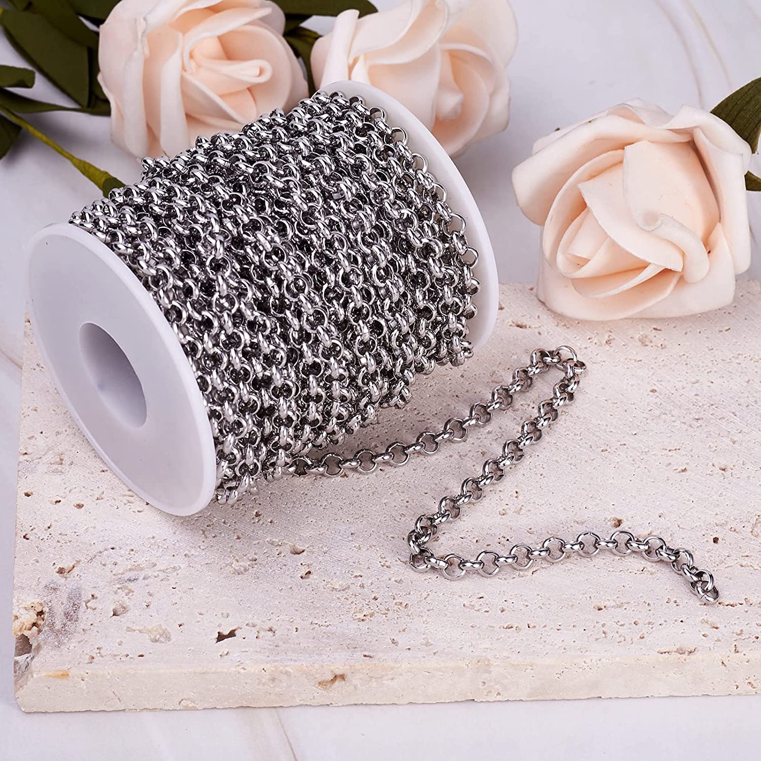 1 Meter Stainless Steel Round  - Jewelry Making Material ulasan dan harga