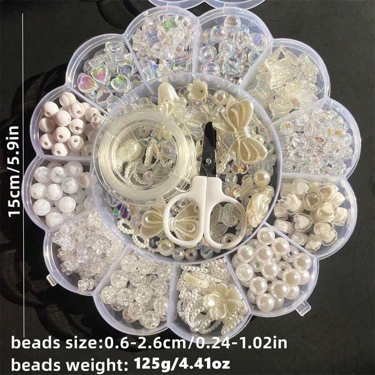 2Set/1Set 13 Grids Acrylic Flo - Jewelry Making Party ulasan dan harga