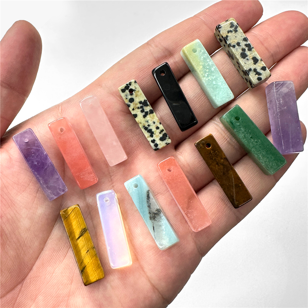 2Pcs/Lot 6X21MM Long Rectangle - Jewelry Making Drill ulasan dan harga