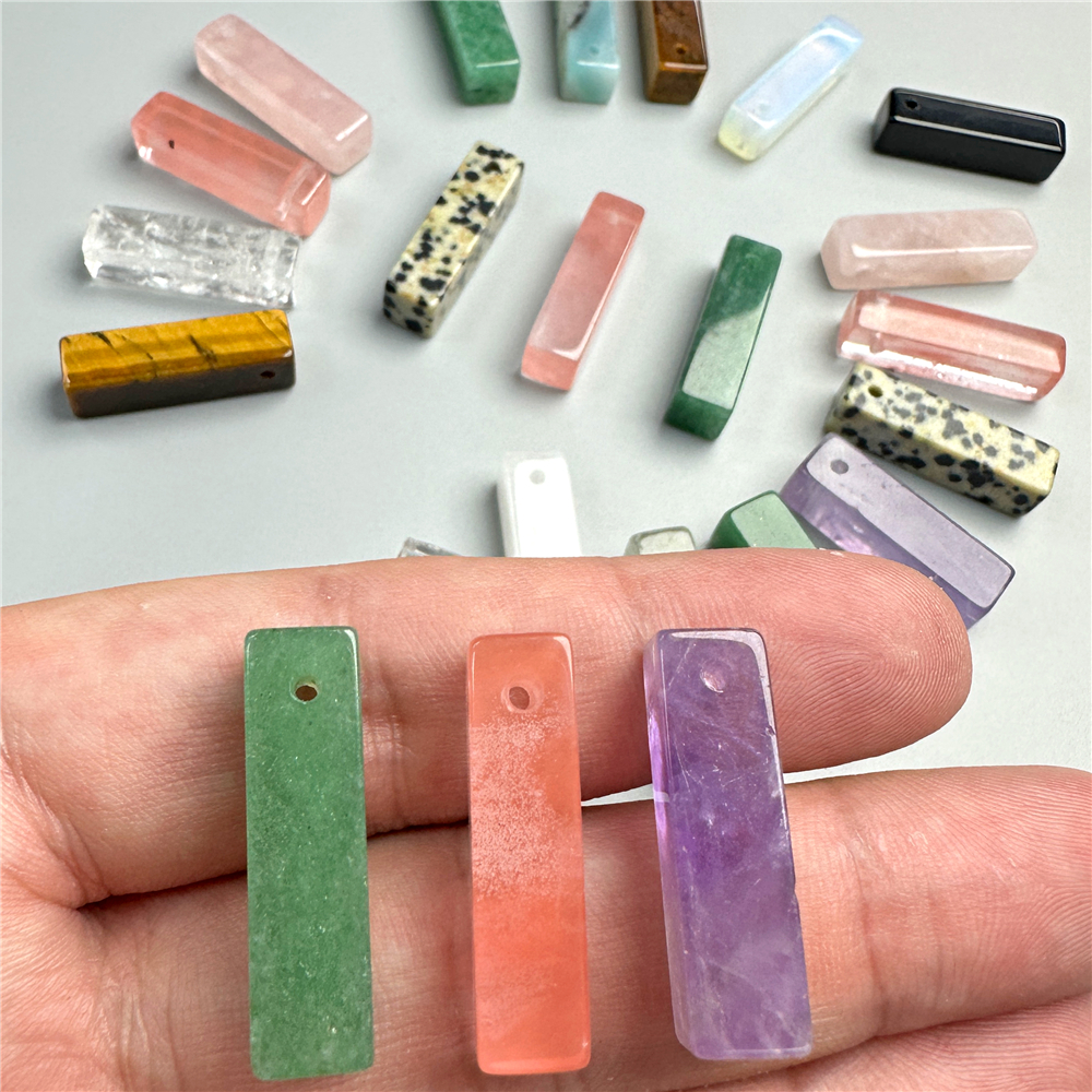 2Pcs/Lot 6X21MM Long Rectangle - Jewelry Making Drill ulasan dan harga