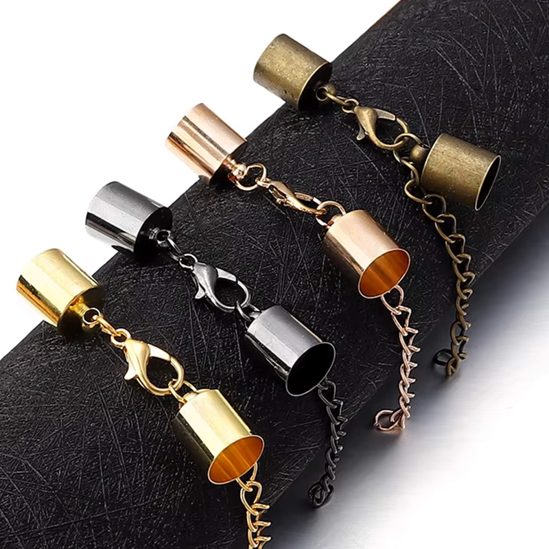 10Sets Leather Cord End Caps W - Jewelry Making Material ulasan dan harga