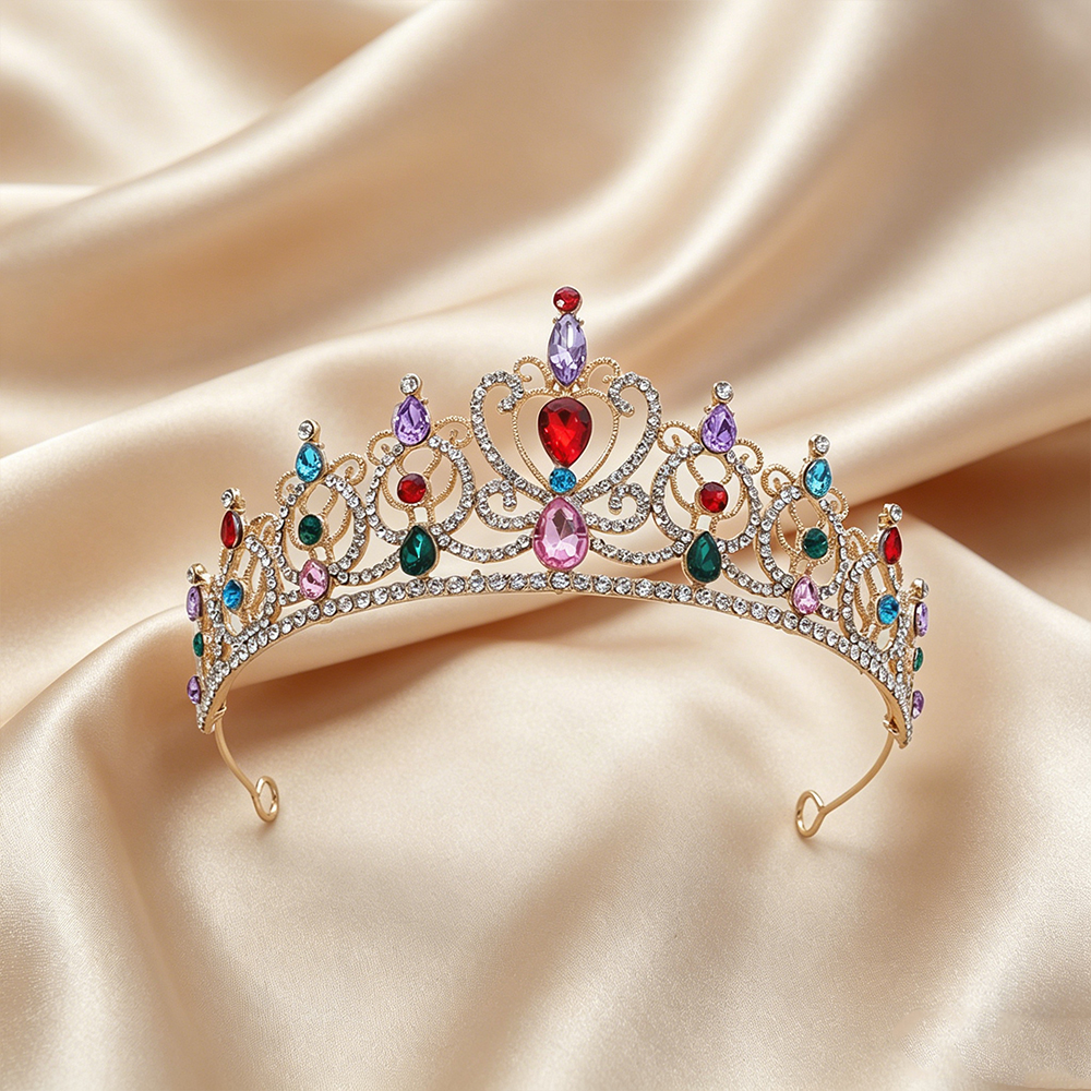 Luxury Vintage Gold Tiara Crow - Jewelry Making Party ulasan dan harga