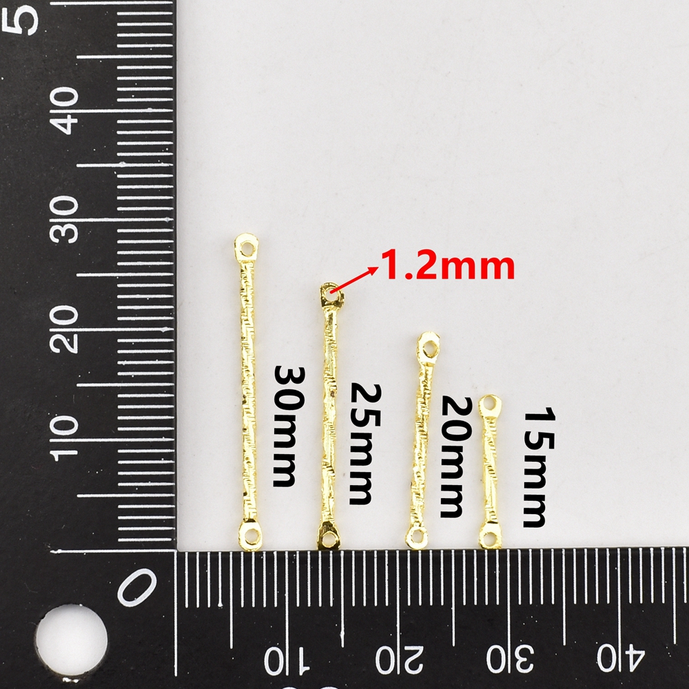 50Pcs/lot 15-30mm Double Eye S - Jewelry Making Drill ulasan dan harga