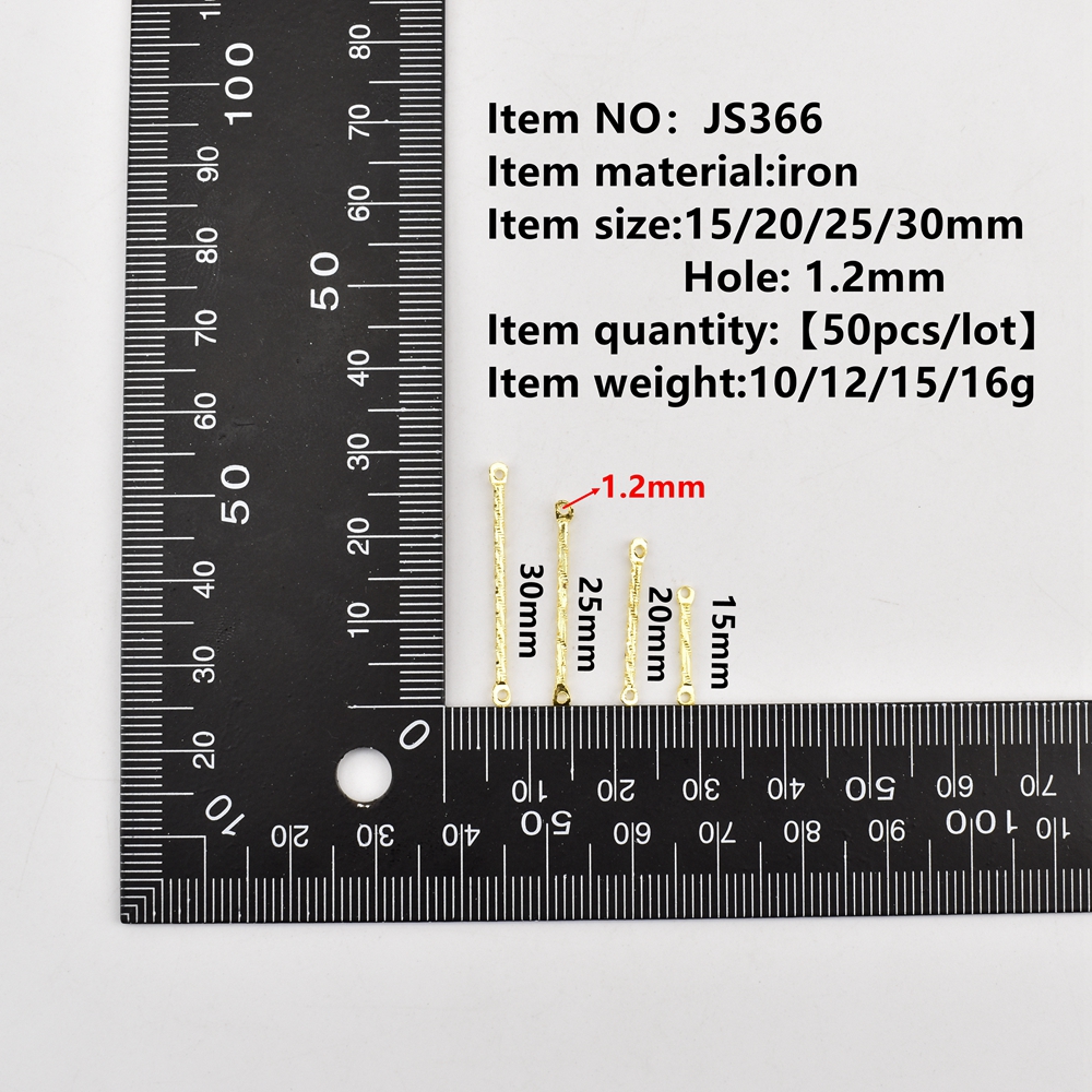 50Pcs/lot 15-30mm Double Eye S - Jewelry Making Drill ulasan dan harga