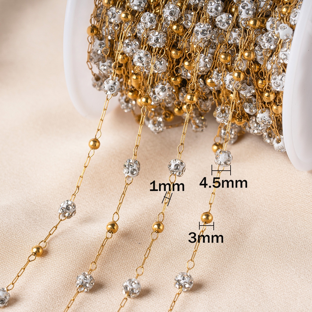 1meter Rhinestone Pave Disco B - Jewelry Making In Clay ulasan dan harga