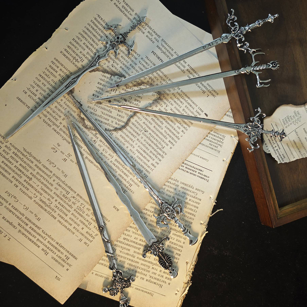 1pc Gothic Style Metal Sword H - Jewelry Making Party ulasan dan harga