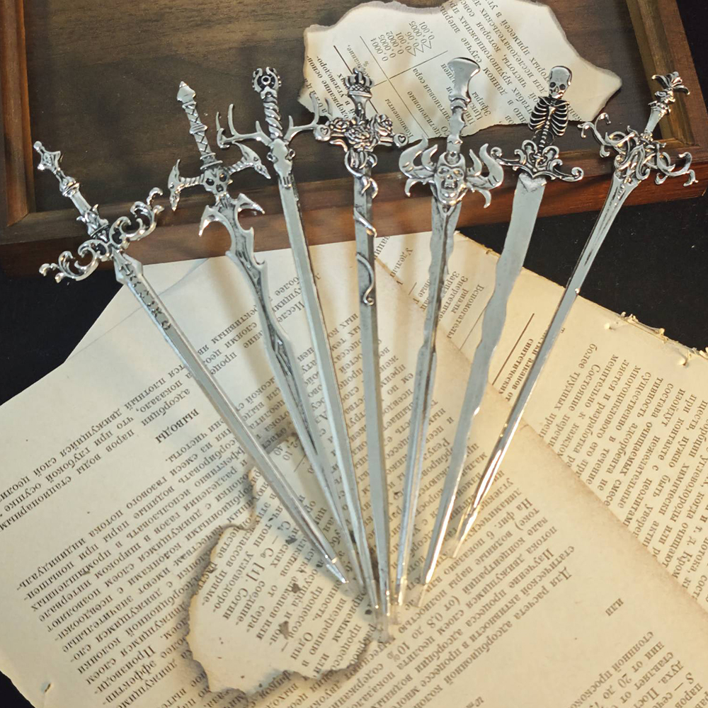 1pc Gothic Style Metal Sword H - Jewelry Making Party ulasan dan harga
