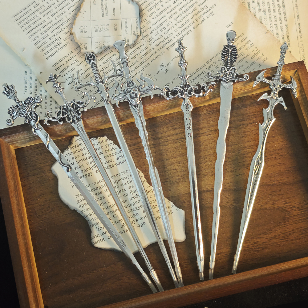 1pc Gothic Style Metal Sword H - Jewelry Making Party ulasan dan harga