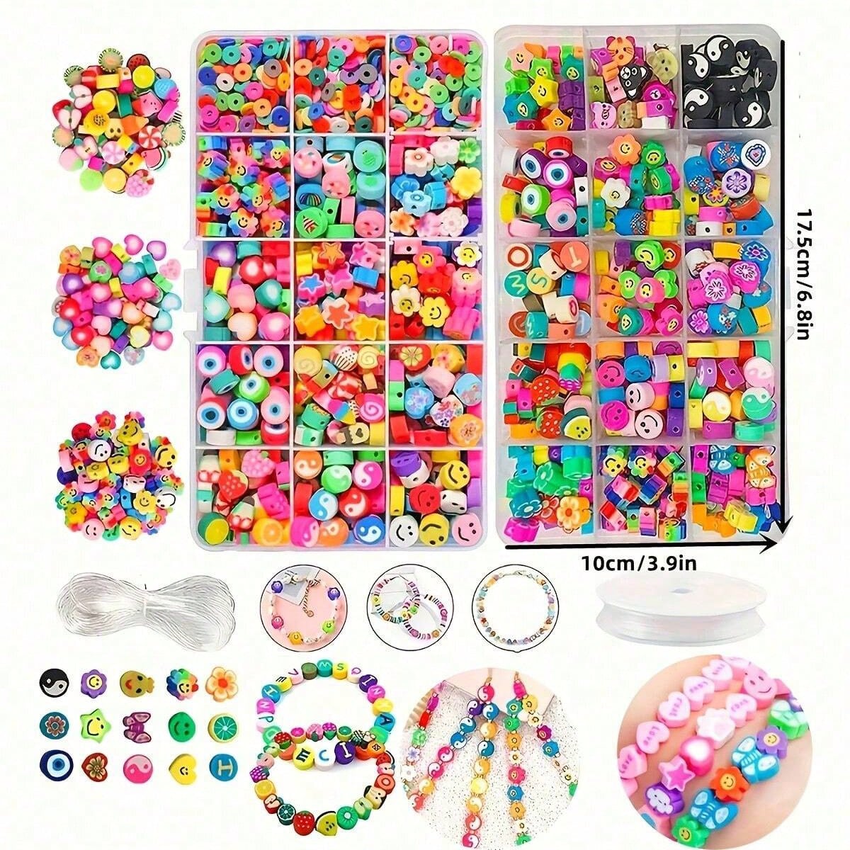 1450/1200/250pcs Polymer Clay  - Jewelry Making In Clay ulasan dan harga