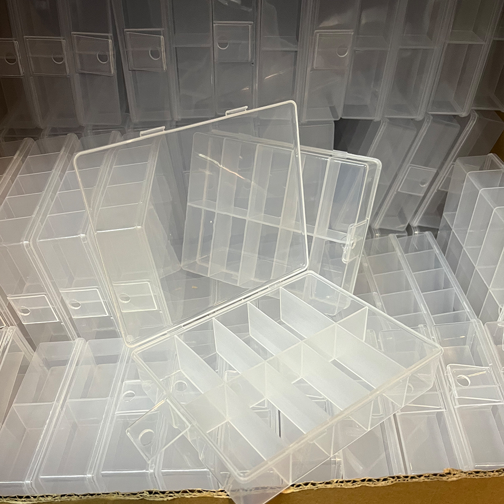 10 Grids Transparent Empty Nai - Bead Organizer Tray ulasan dan harga