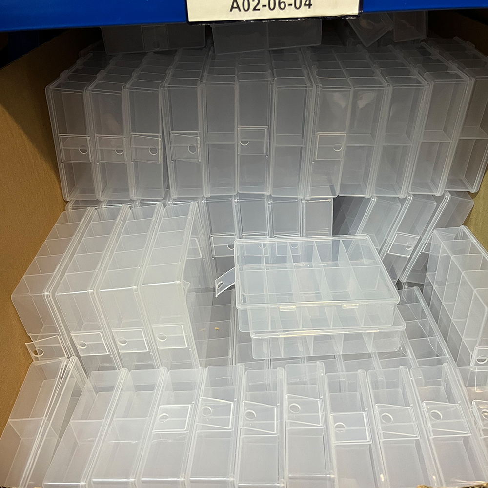 10 Grids Transparent Empty Nai - Bead Organizer Tray ulasan dan harga