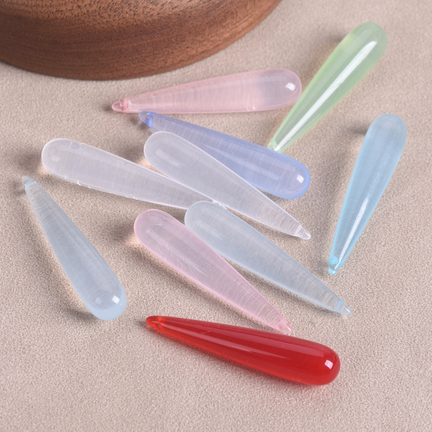 10pcs Long Teardrop Shape 35x7 - Jewelry Making Drill ulasan dan harga