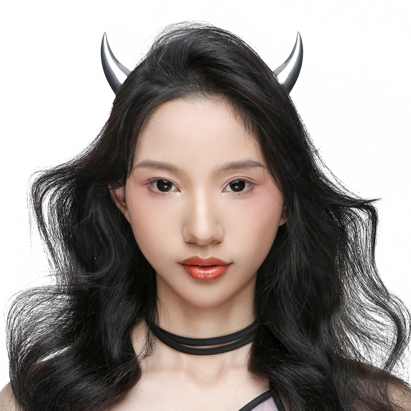 Punk Demon's Horn Metal Headba - Jewelry Making Party ulasan dan harga