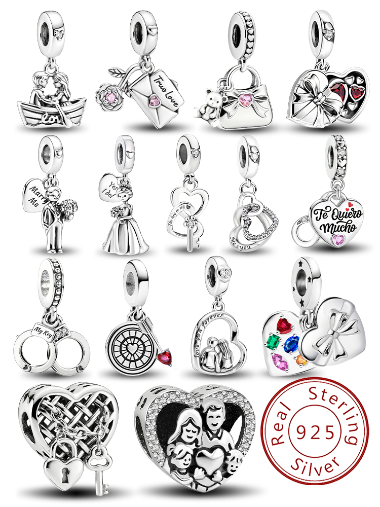 925 Sterling Silver Warm Famil - Jewelry Making For Couples ulasan dan harga