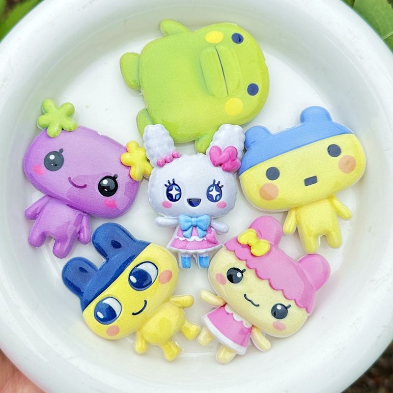 45mm Cartoon Tamagotchi double - Jewelry Making Material ulasan dan harga