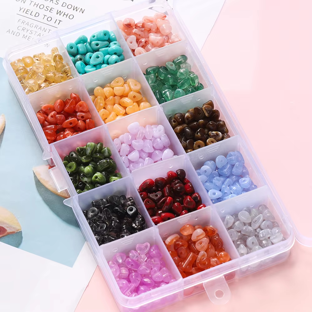 About 525pcs/Box Imitation Nat - Bead Organizer Tray ulasan dan harga