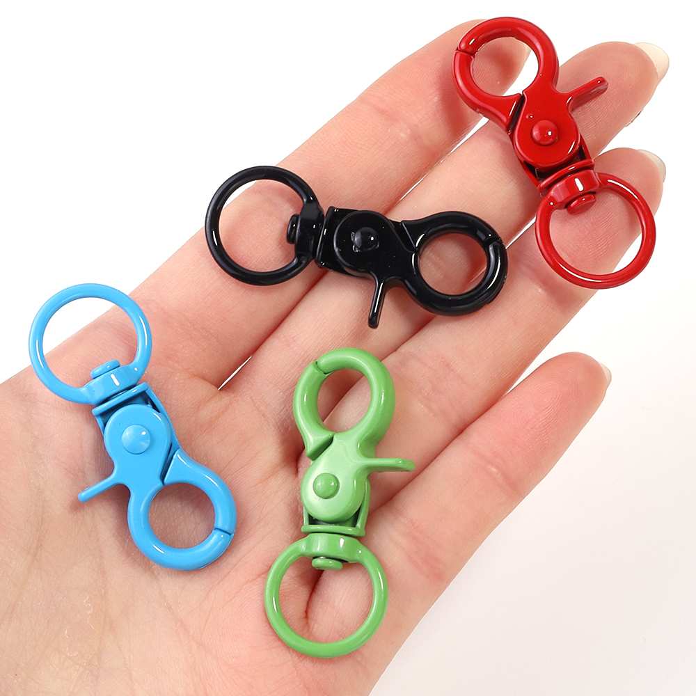 5Pcs/Lot Colorful Swivel Lobst - Jewelry Making Material ulasan dan harga