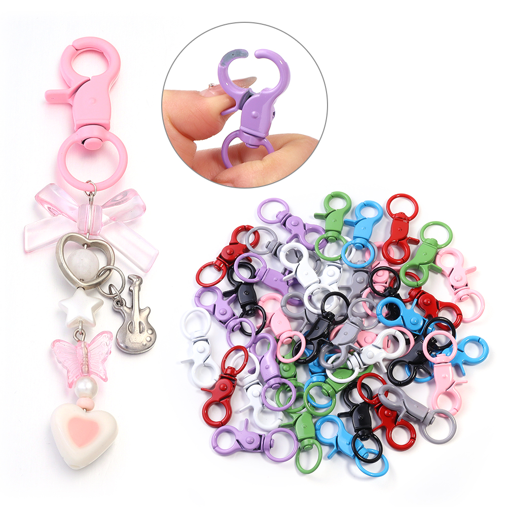 5Pcs/Lot Colorful Swivel Lobst - Jewelry Making Material ulasan dan harga