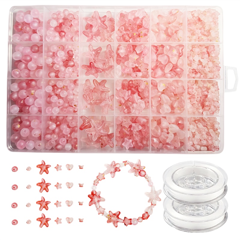 7-19mm825pcs Matte gradient lo - Bead Organizer Tray ulasan dan harga